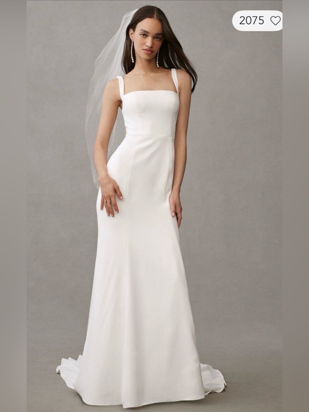 Bhldn Jenny by Jenny Yoo Hayden Sleeveless
Column Crepe Wedding Gown